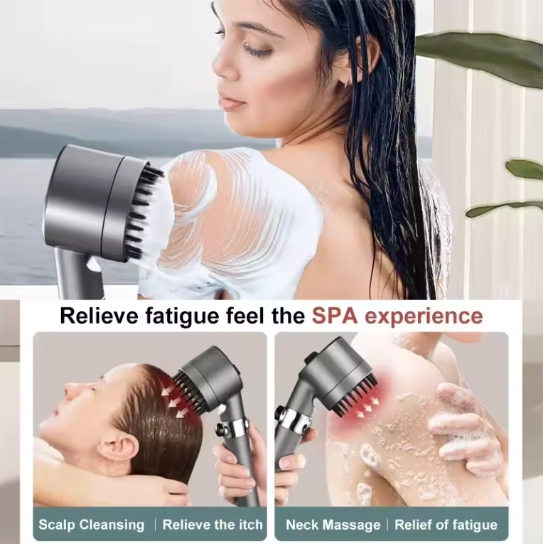 FILDUO Filtered Shower Head — 4 Spray Modes, High Pressure